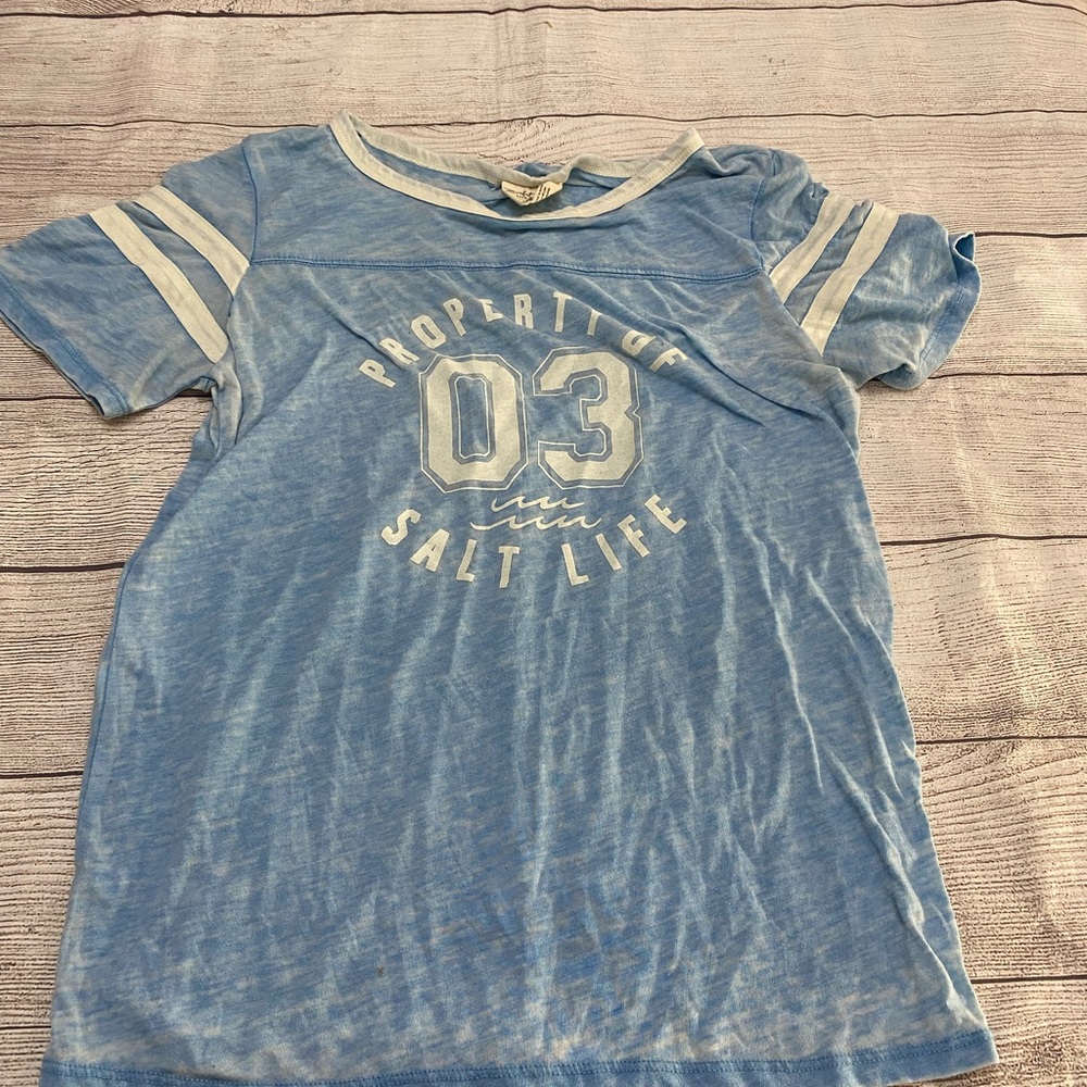 salt life property of 03 salt life blue top Size Small Women
